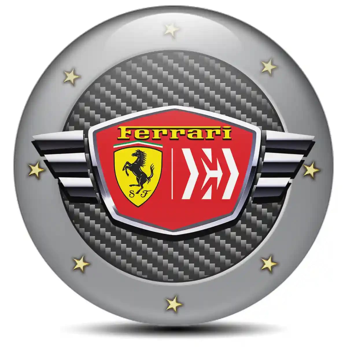Ferrari Sticker Epoxy 3D Gel Stylish Design