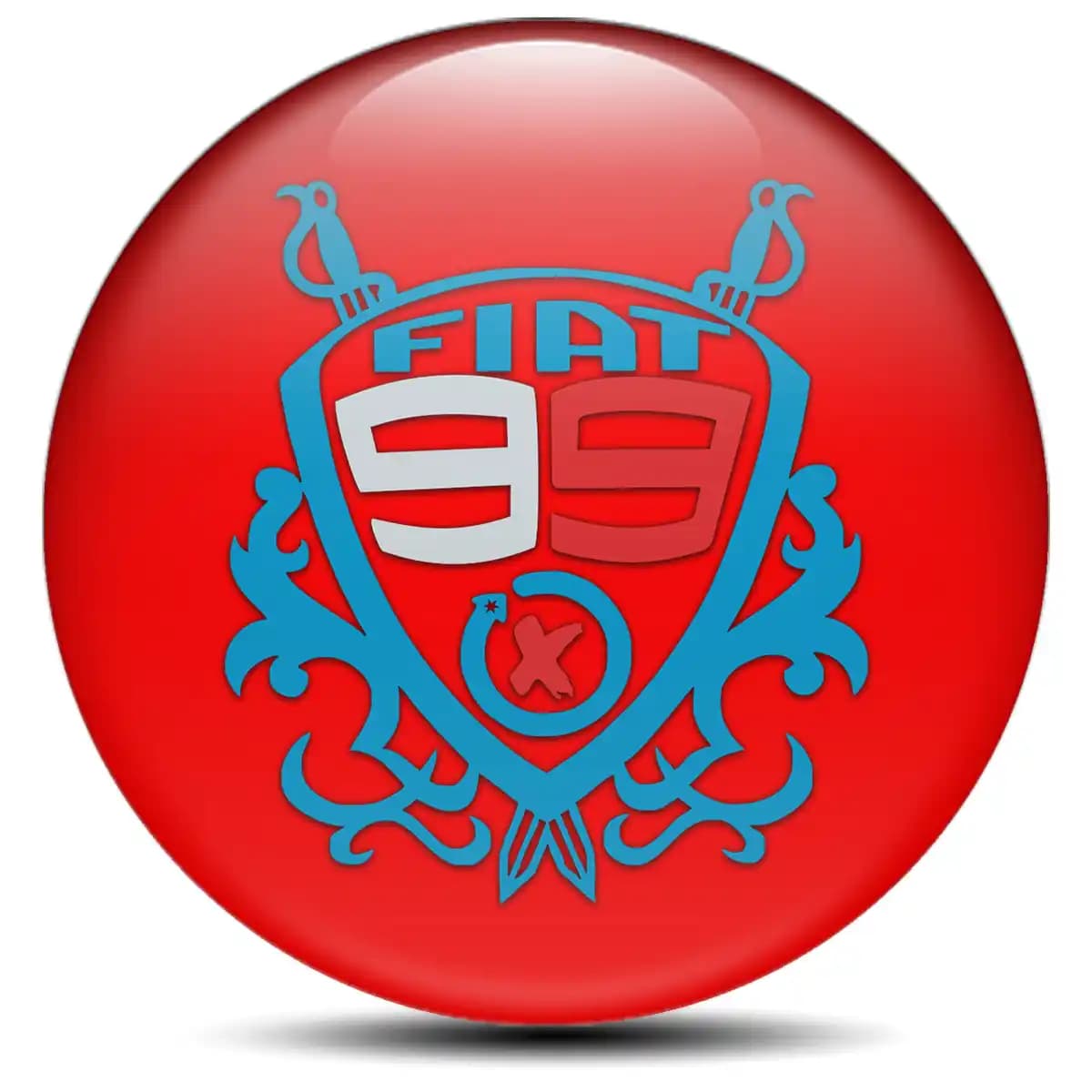 Fiat Badge Emblems Center Cap Interior Design