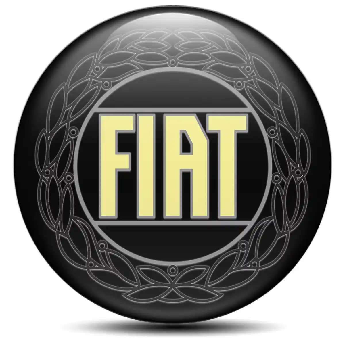 Fiat Domed Emblem Self-Adhesive High Quality