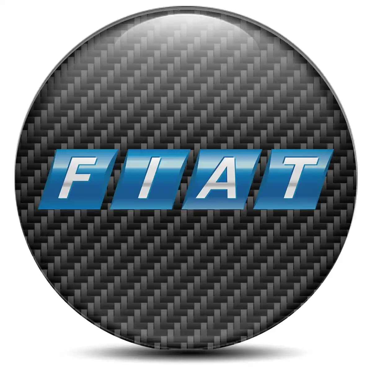 Fiat Domed Emblem Self-Adhesive Stylish Design