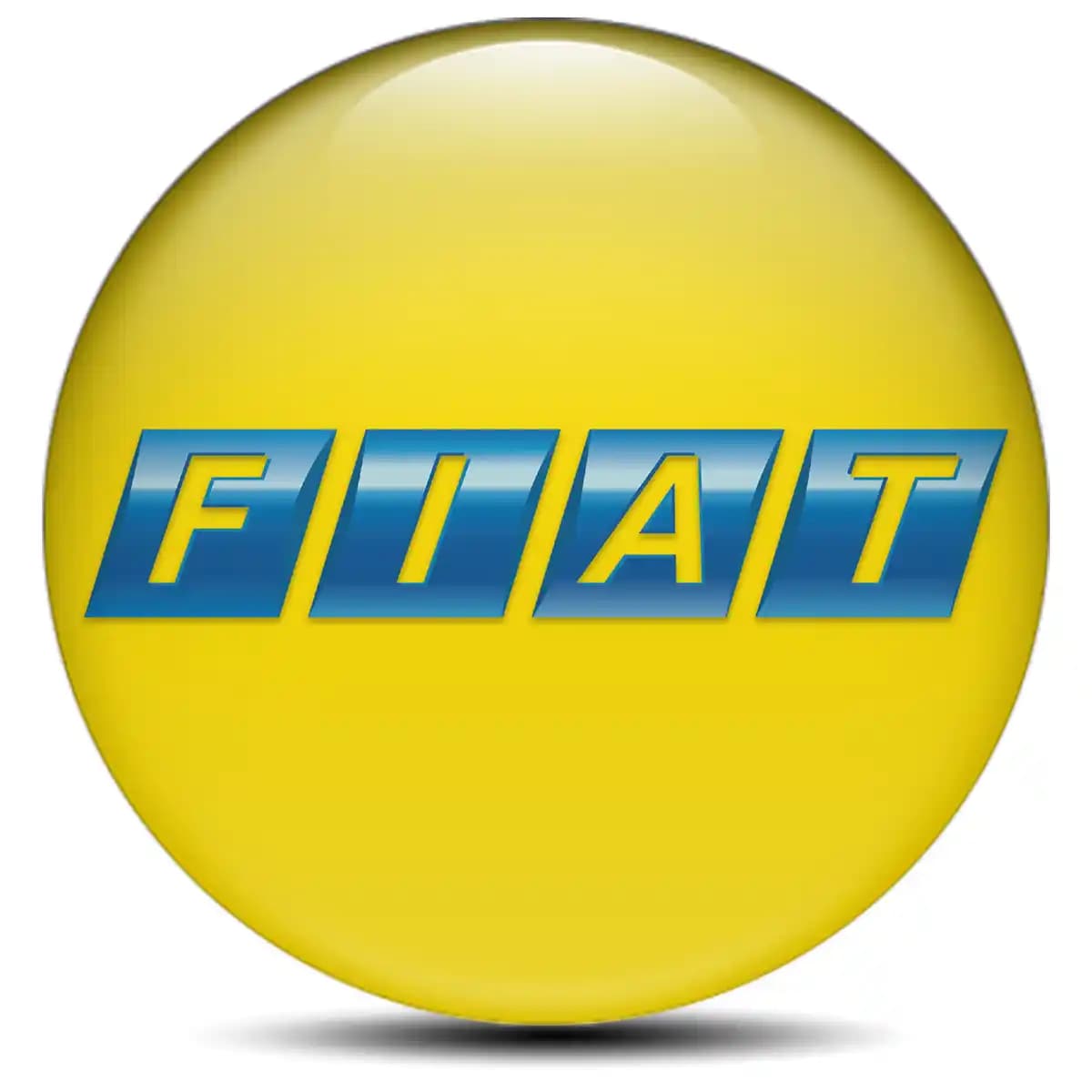 Fiat Domed Sticker Self-Adhesive Limited Edition