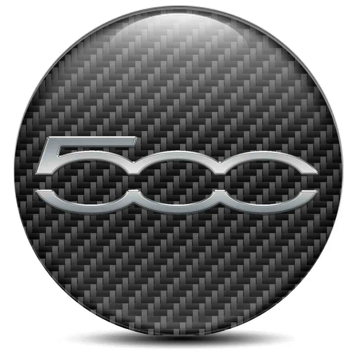 Fiat Domed Sticker Self-Adhesive Premium Quality