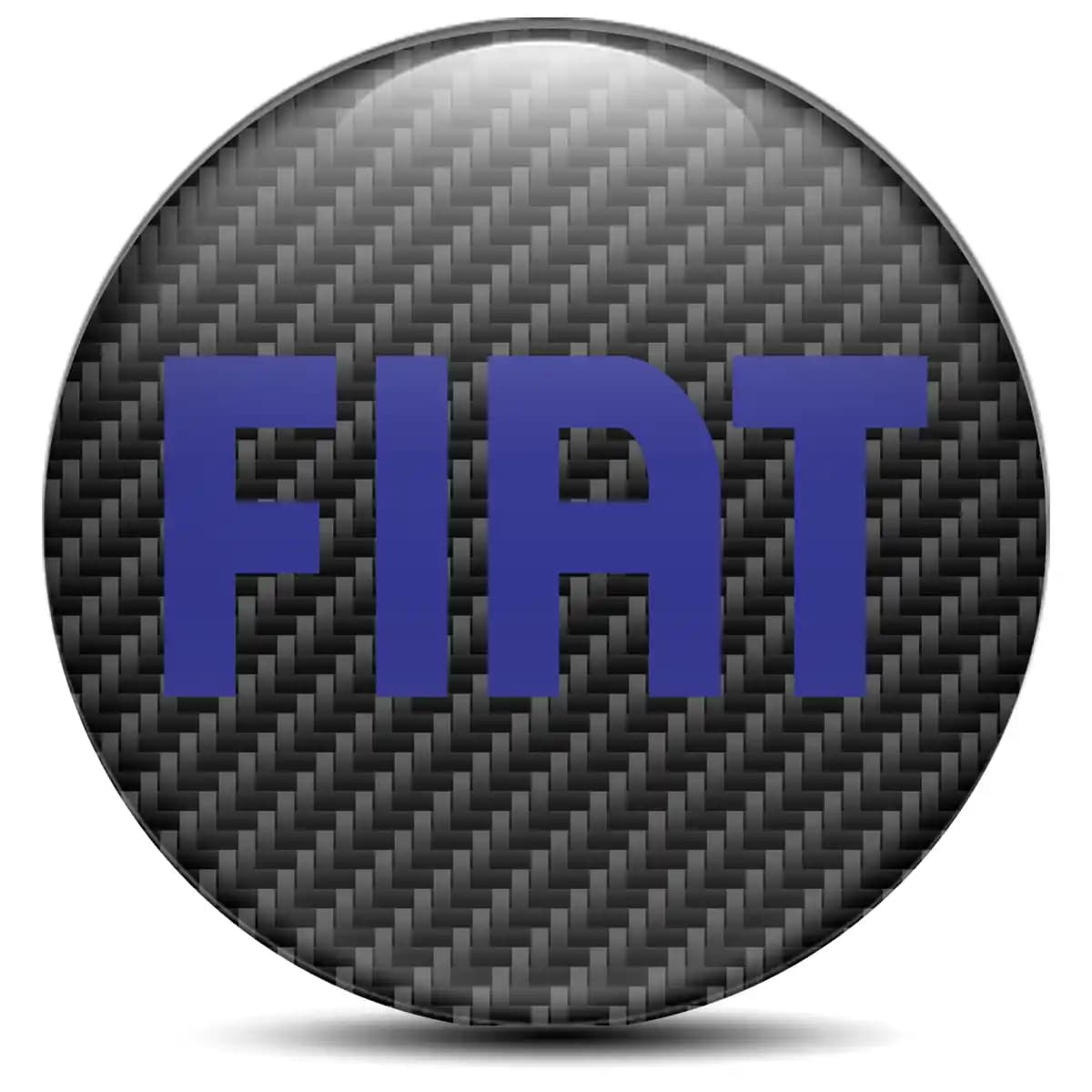 Fiat Domed Sticker Self-Adhesive Premium Resin