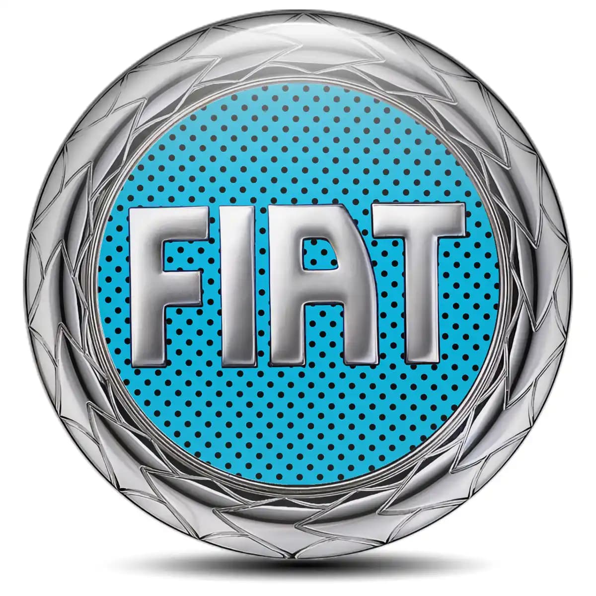 Fiat Emblem Badge Self-Adhesive Premium Quality