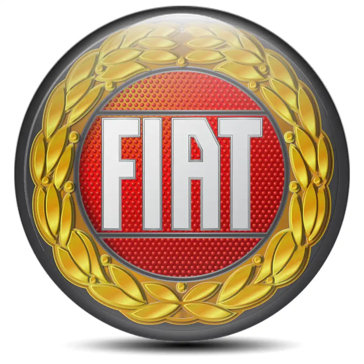 Fiat Emblem Badge Self-Adhesive Stylish Design