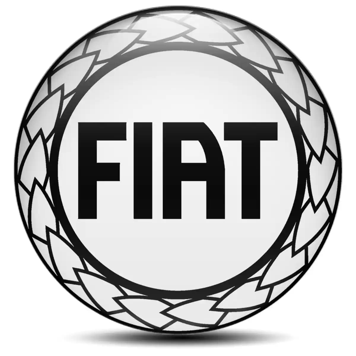 Fiat Emblem Wheel Center Caps Luxury Edition