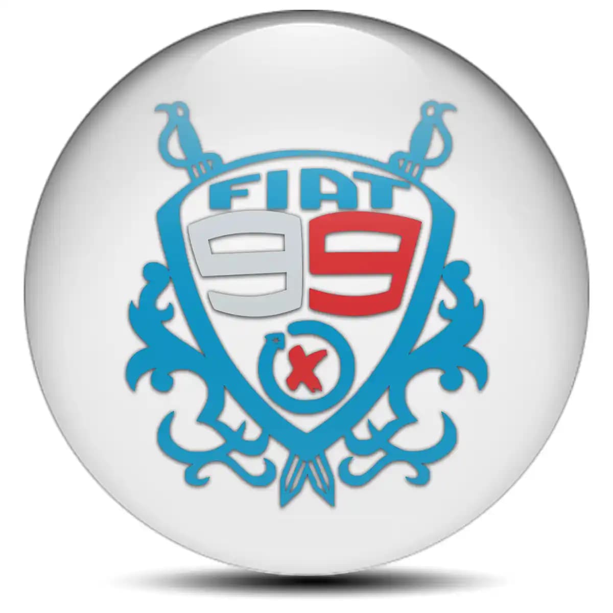 Fiat Logo Emblem Self-Adhesive High Quality