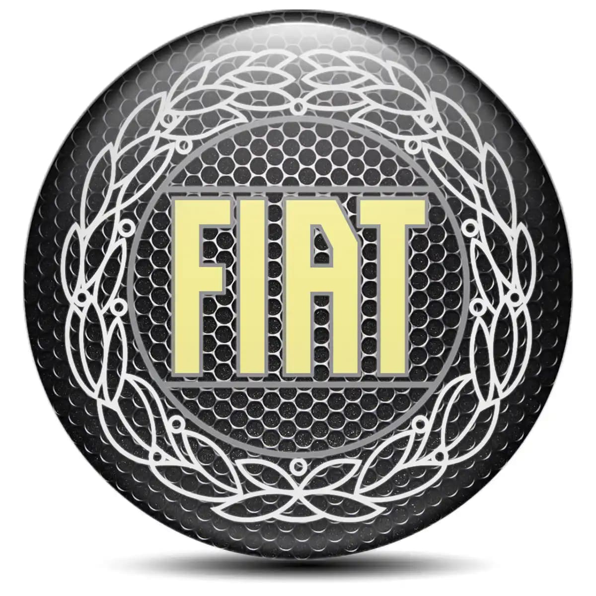 Fiat Logo Emblem Self-Adhesive Premium Resin