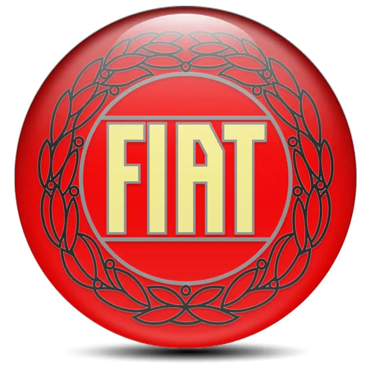 Fiat Logo Sticker Premium Resin