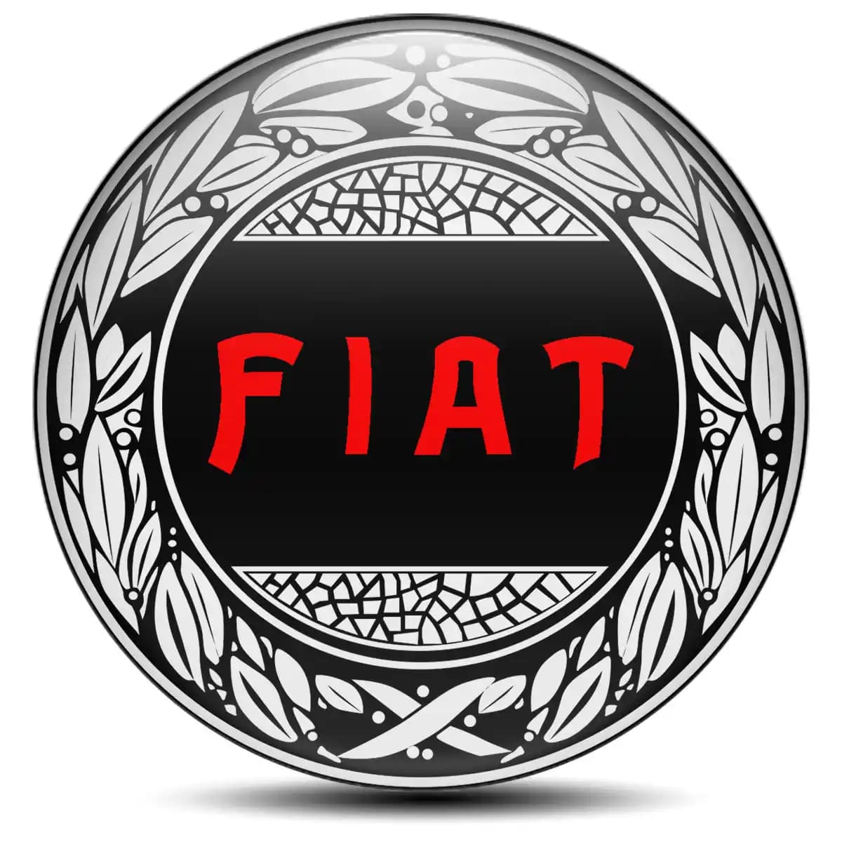 Fiat Wheel Emblems Premium Resin