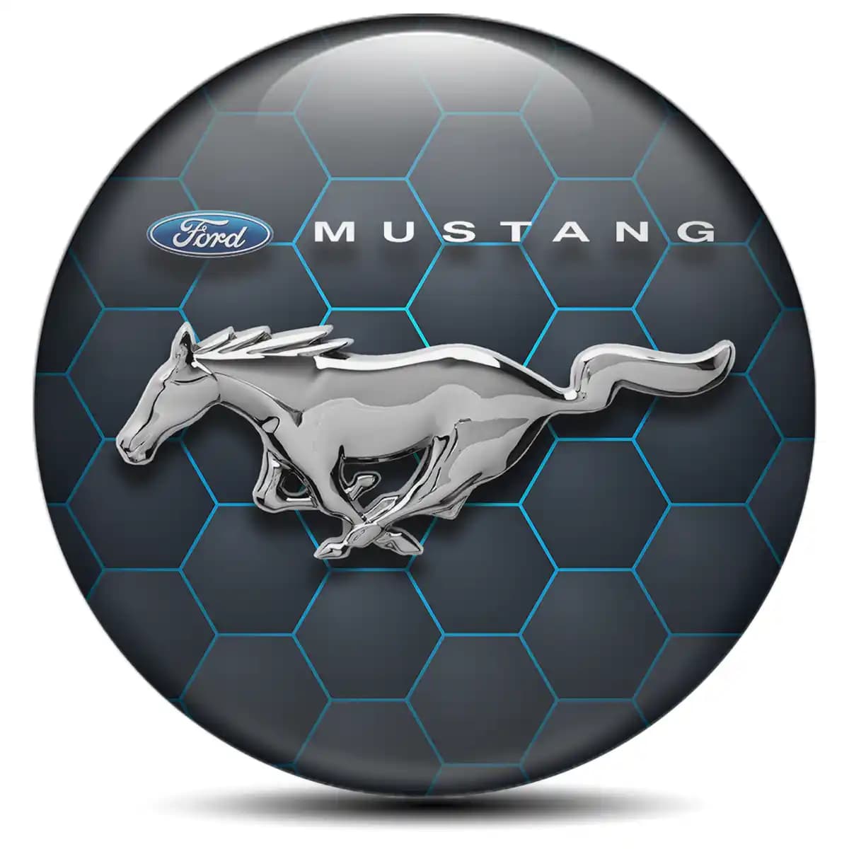 Ford Mustang Badge Emblems Center Cap High Quality