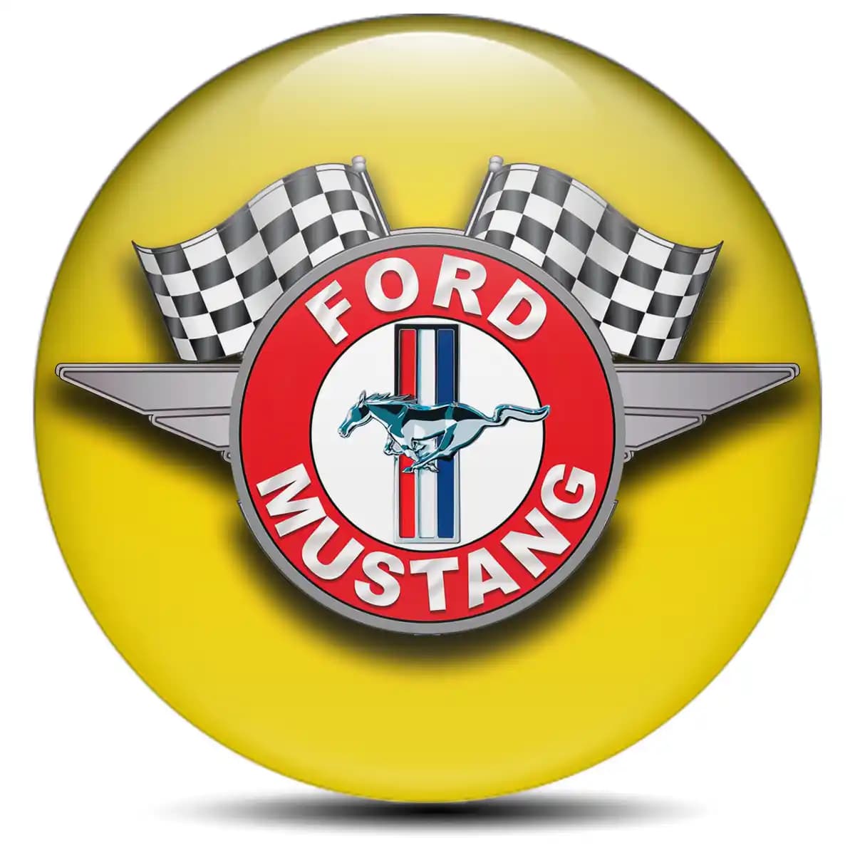 Ford Mustang Domed Emblem Self-Adhesive Premium Quality