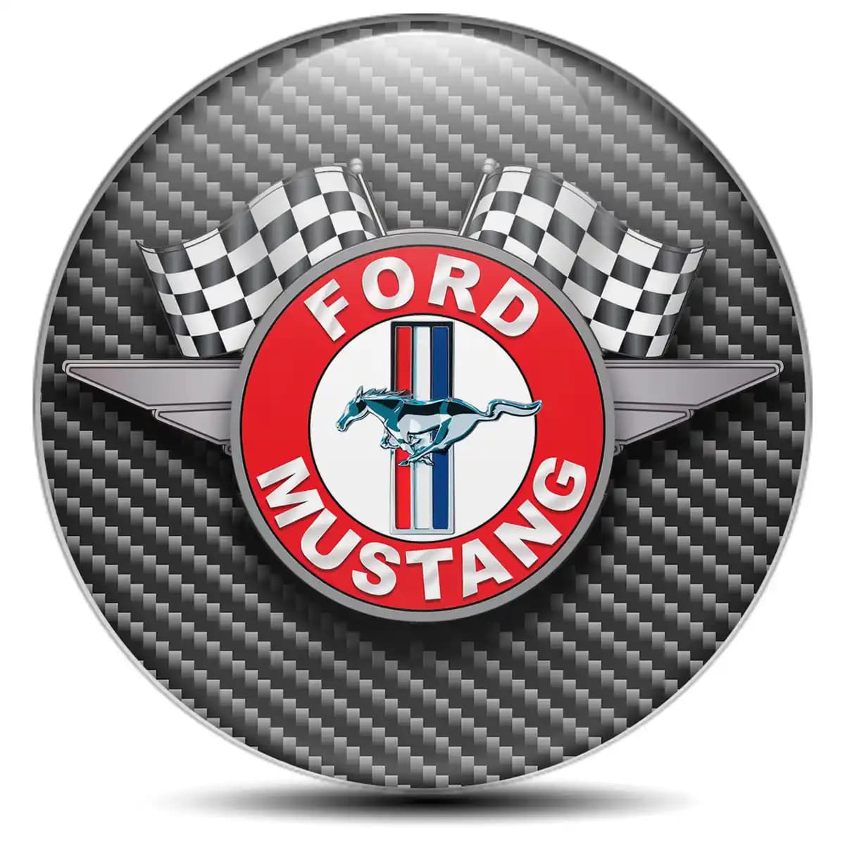 Ford Mustang Domed Emblem Self-Adhesive Stylish Design