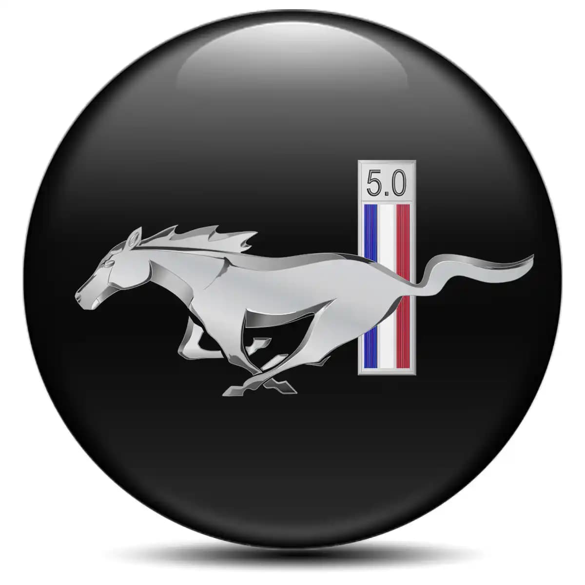 Ford Mustang Domed Sticker Self-Adhesive Stylish Design