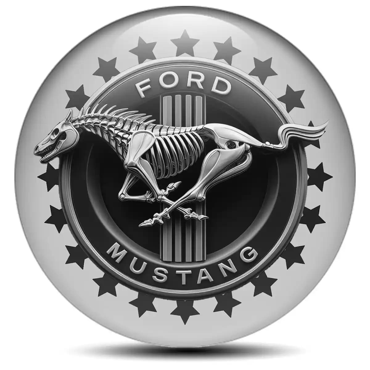 Ford Mustang Emblem Badge Self-Adhesive High Quality