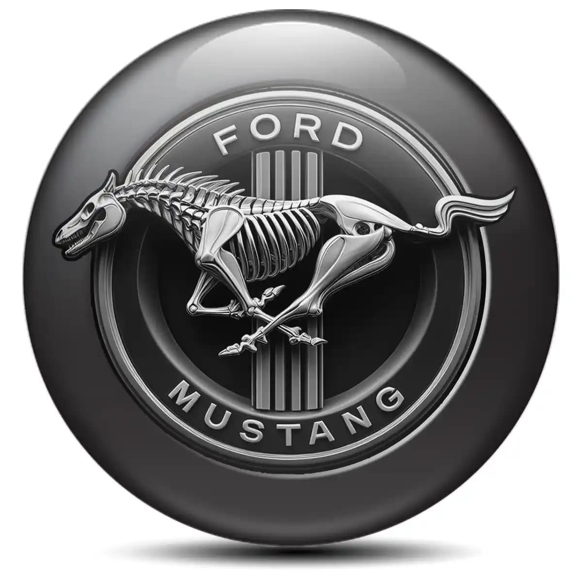 Ford Mustang Emblem Center Hub Cap Self-Adhesive Stylish Design