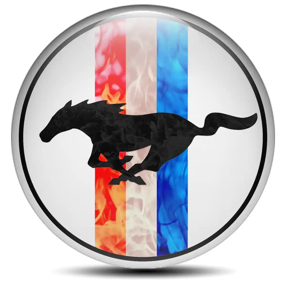 Ford Mustang Emblem Epoxy Self-Adhesive Stylish Design