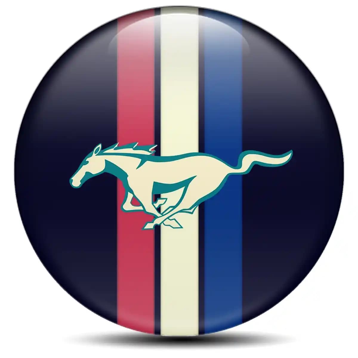 Ford Mustang Epoxy Sticker High Quality