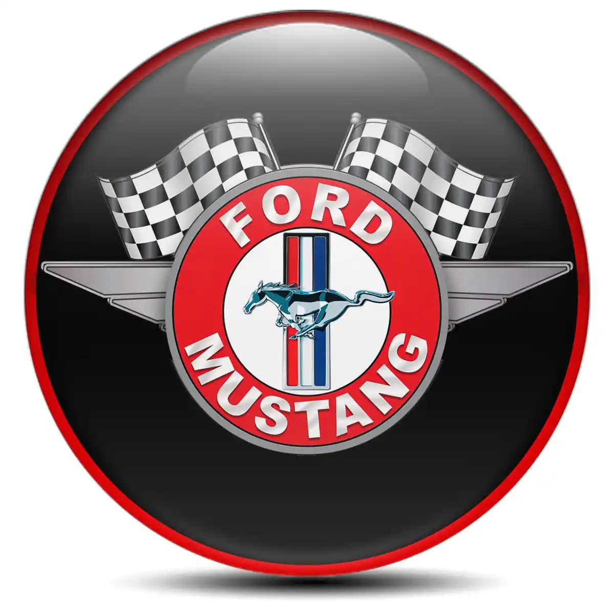 Ford Mustang Epoxy Sticker Premium Quality