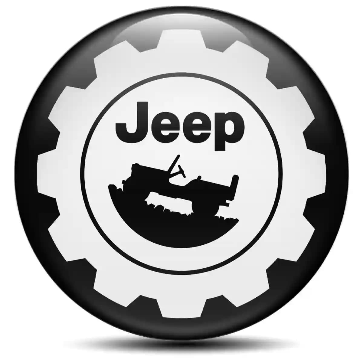 Jeep Domed Emblem Self-Adhesive Premium Quality