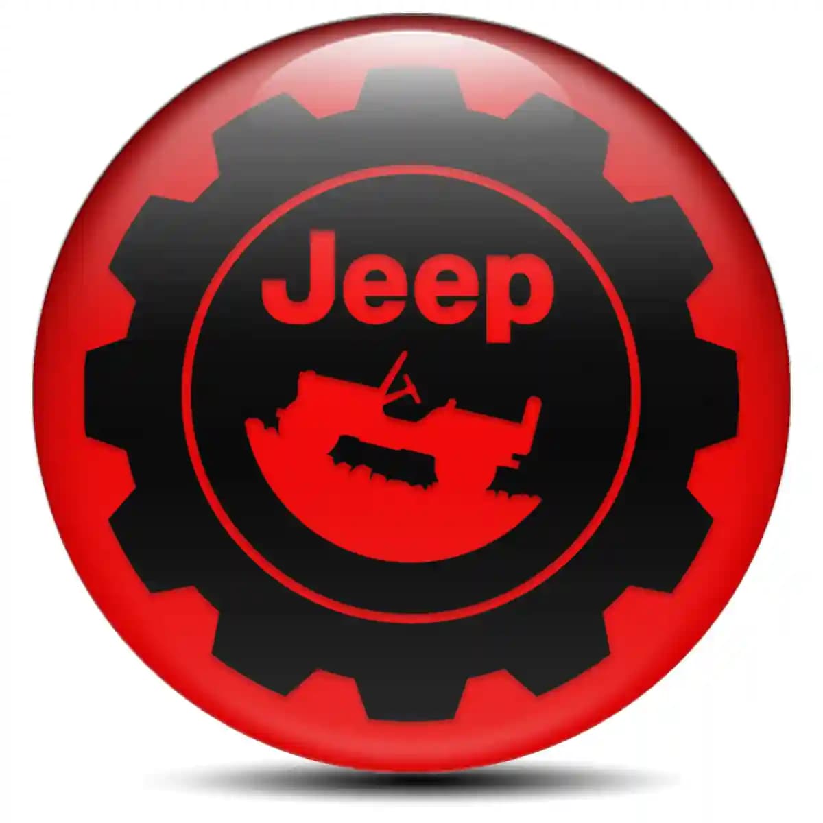 Jeep Domed Sticker Self-Adhesive Premium Edition