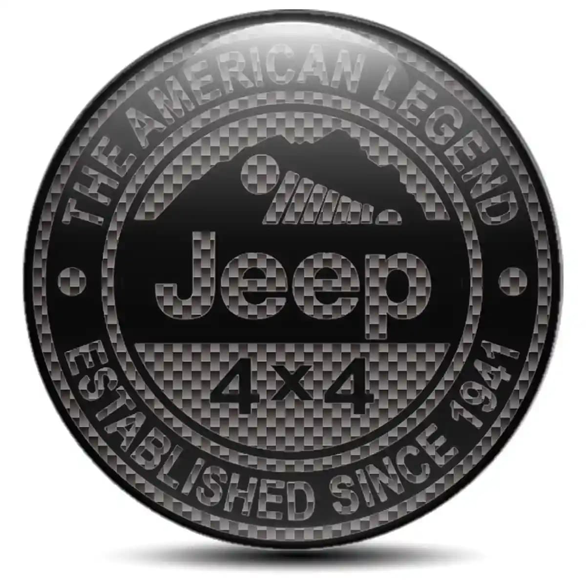 Jeep Wheel Emblem Self-Adhesive Stylish Design