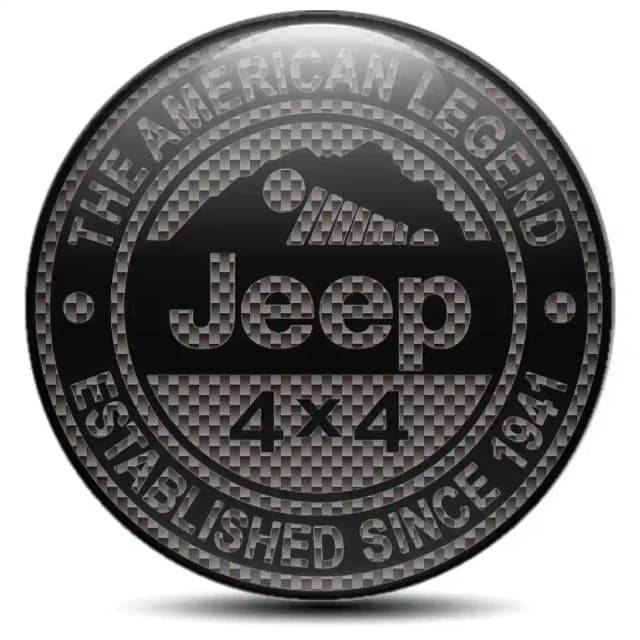 Jeep Wheel Emblem Self-Adhesive Stylish Design