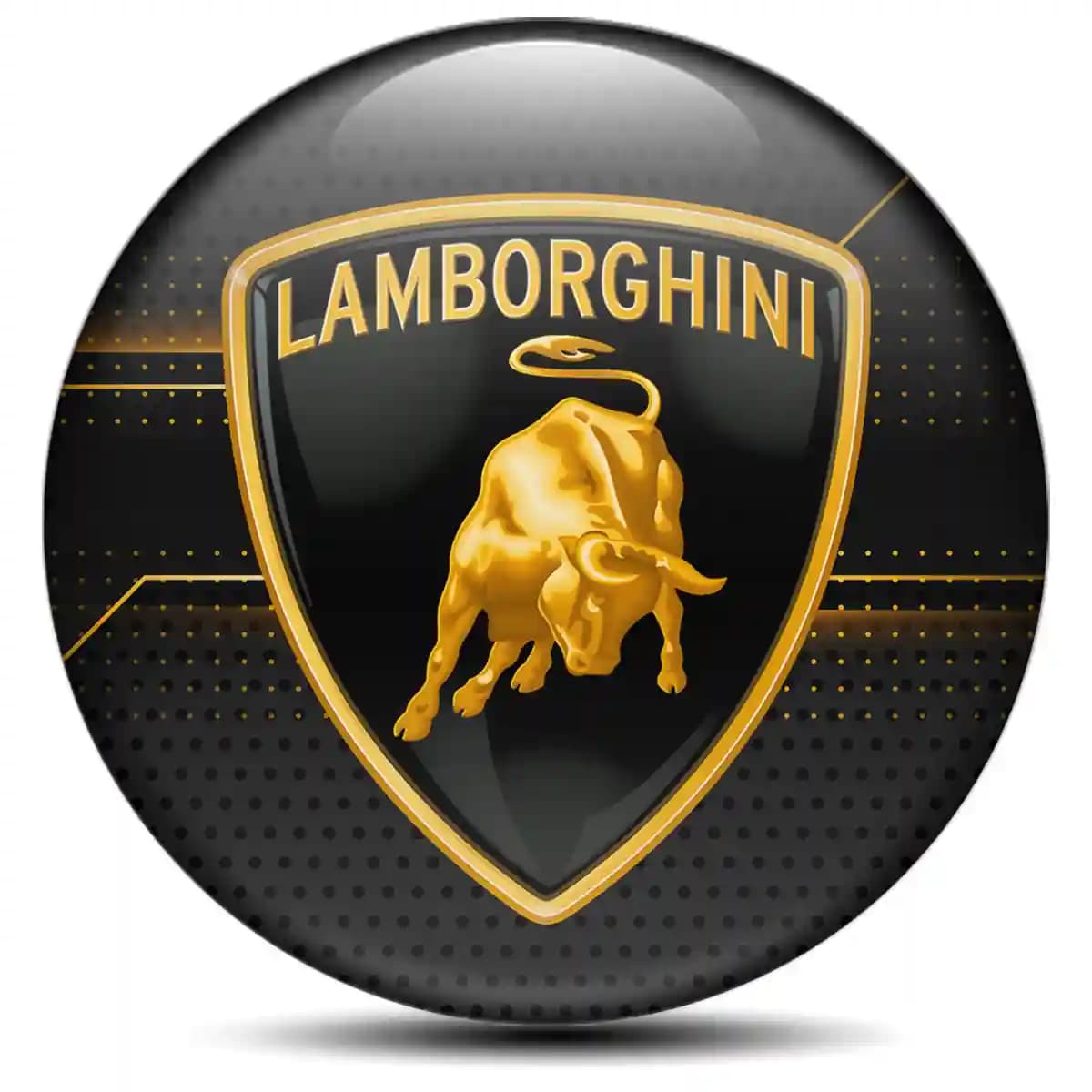 Lamborghini Emblem Center Hub Cap Self-Adhesive High Quality