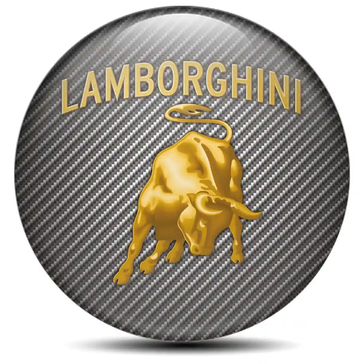 Lamborghini Emblem Center Hub Cap Self-Adhesive Stylish Design