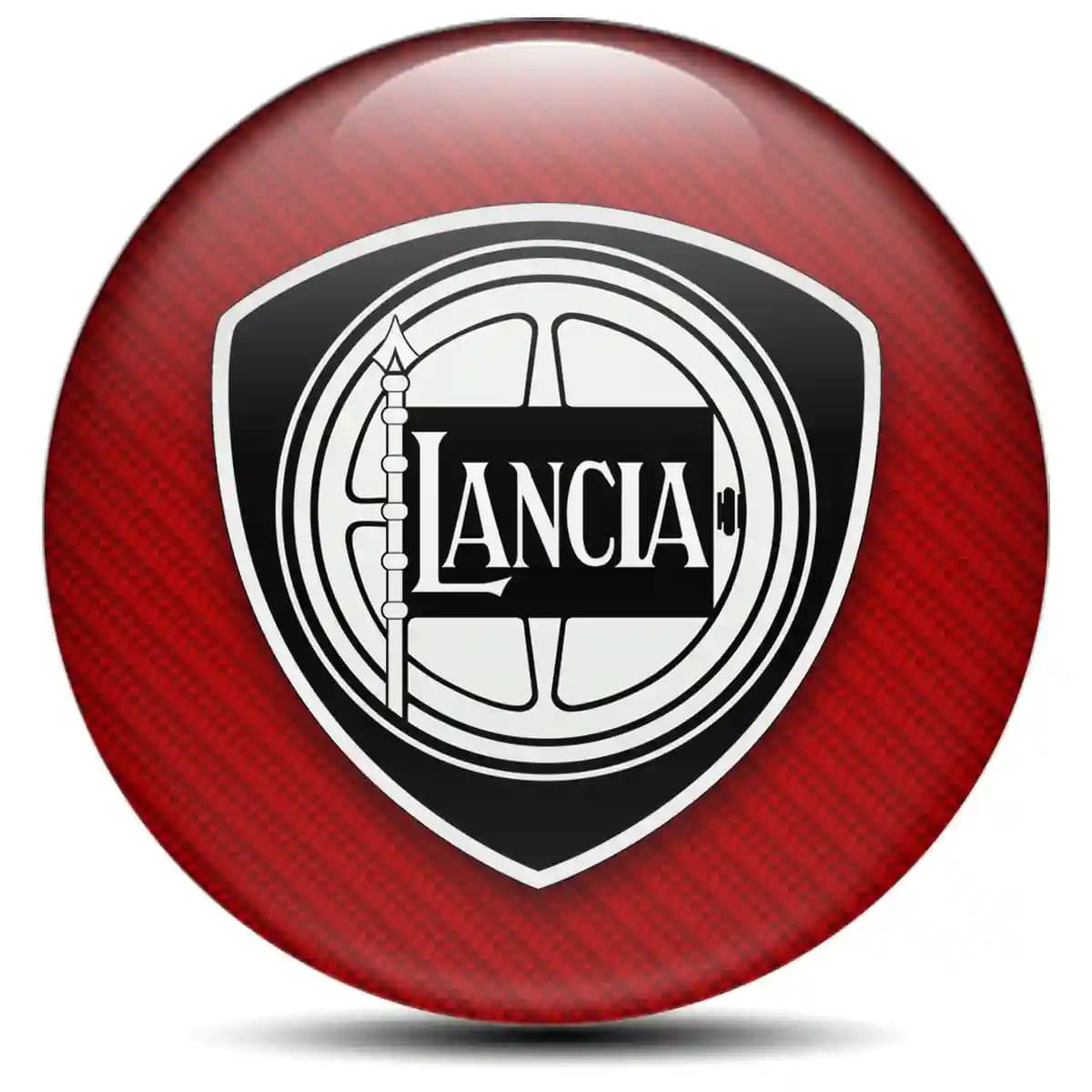 Lancia Domed Emblem Self-Adhesive Stylish Design
