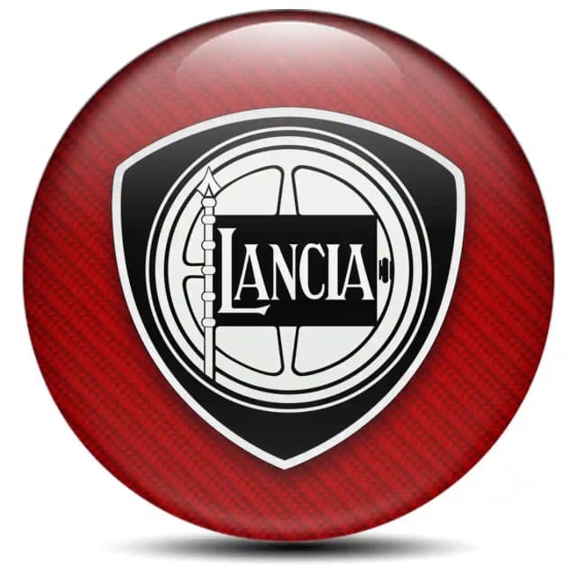 Lancia Domed Emblem Self-Adhesive Stylish Design