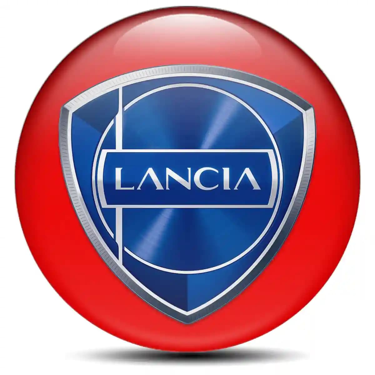 Lancia Domed Sticker Self-Adhesive Stylish Design