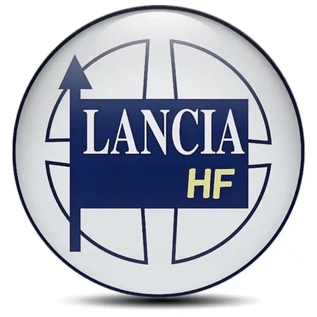 Lancia Domed Sticker Stylish Design