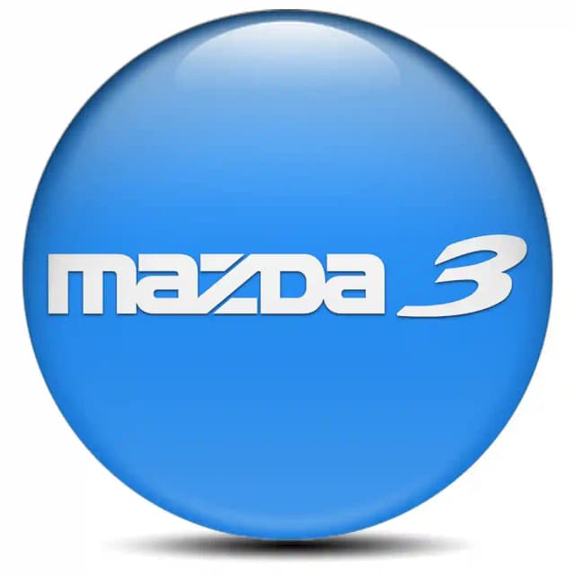 Mazda 3 Domed Sticker Self-Adhesive Stylish Design