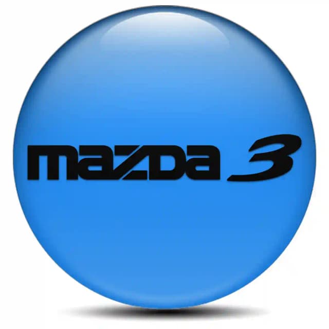 Mazda 3 Domed Sticker Stylish Design