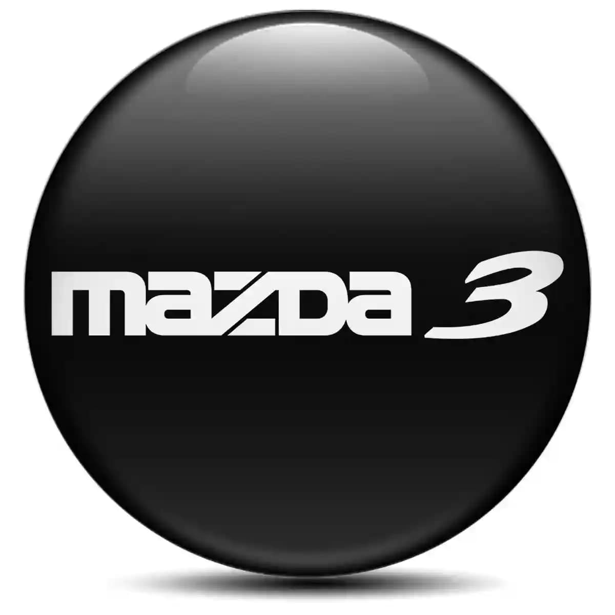 Mazda 3 Emblem Center Hub Cap Self-Adhesive Stylish Design