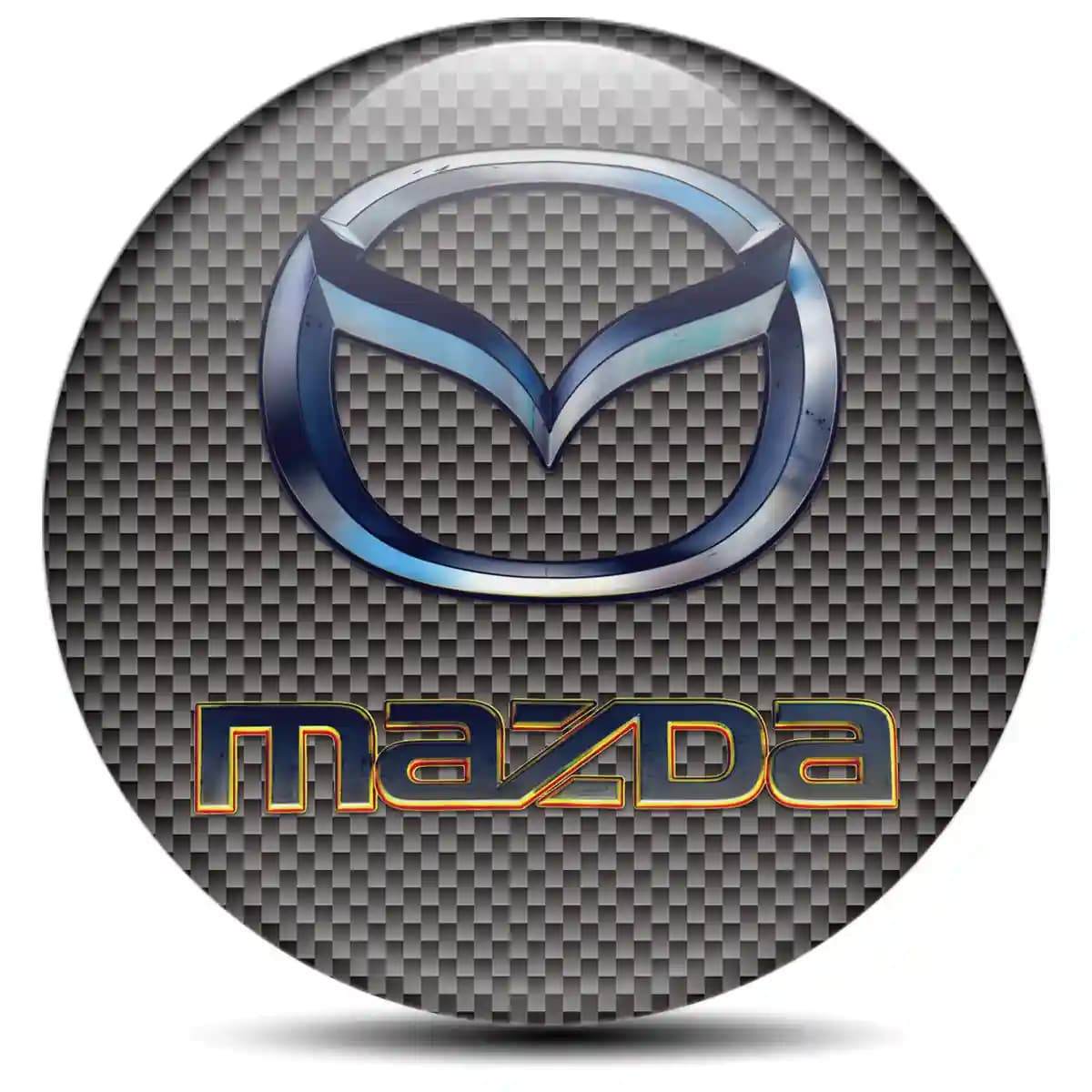 Mazda Domed Emblem Self-Adhesive High Quality