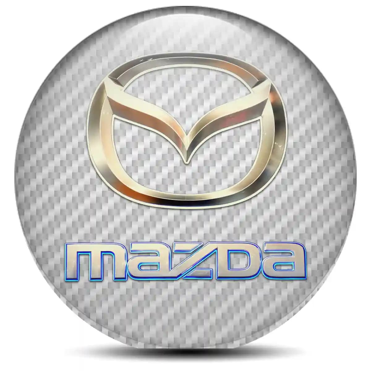Mazda Domed Emblem Self-Adhesive Stylish Design