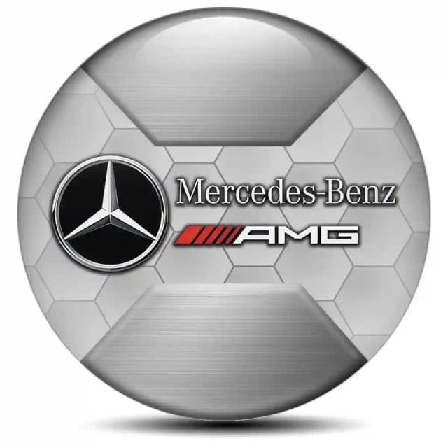 Mercedes AMG Badge Emblems Center Cap Branded Edition
