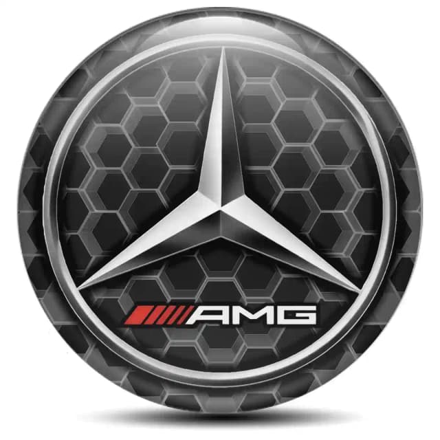 Mercedes AMG Badge Emblems Center Cap Premium Edition