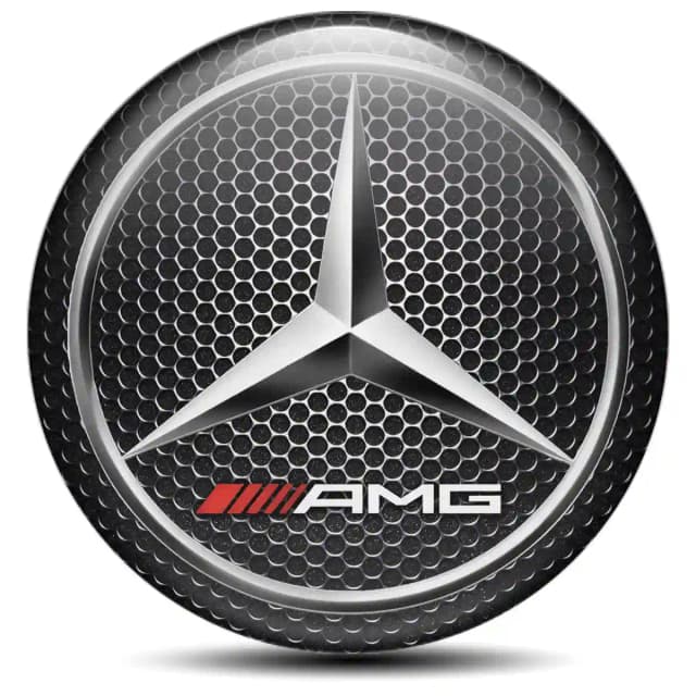 Mercedes AMG Domed Emblem Self-Adhesive Interior Design