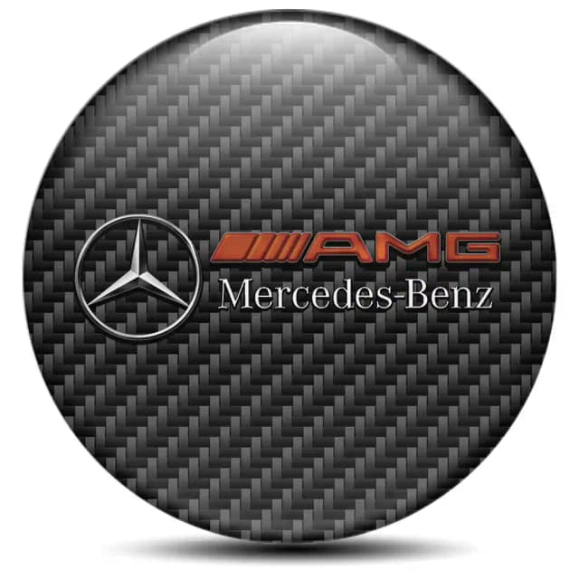 Mercedes AMG Domed Emblem Self-Adhesive Premium Edition