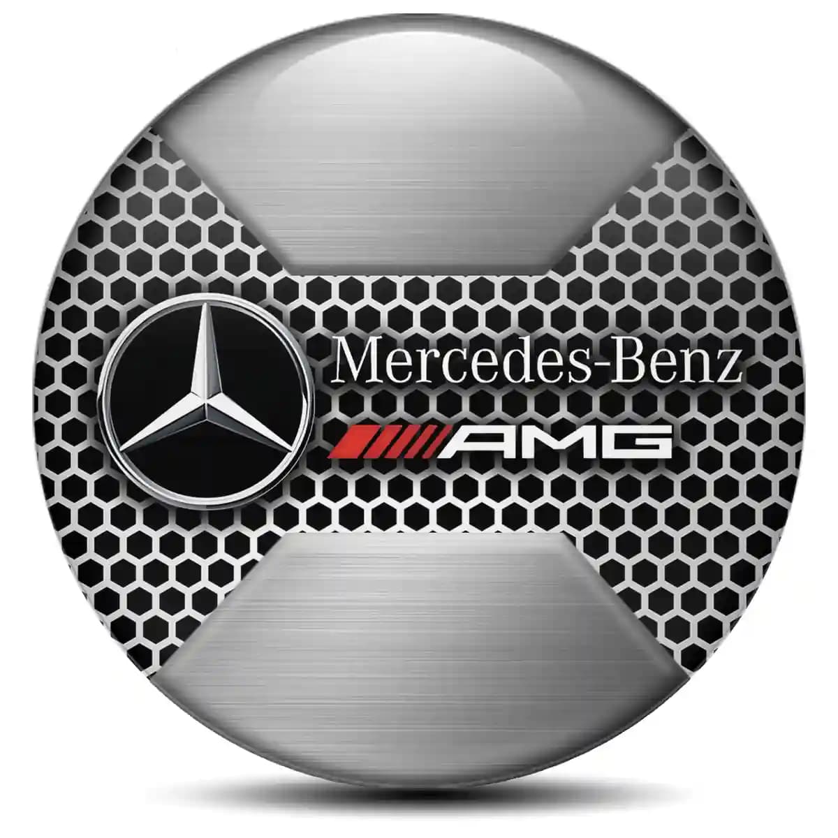 Mercedes AMG Domed Emblem Self-Adhesive Premium Resin