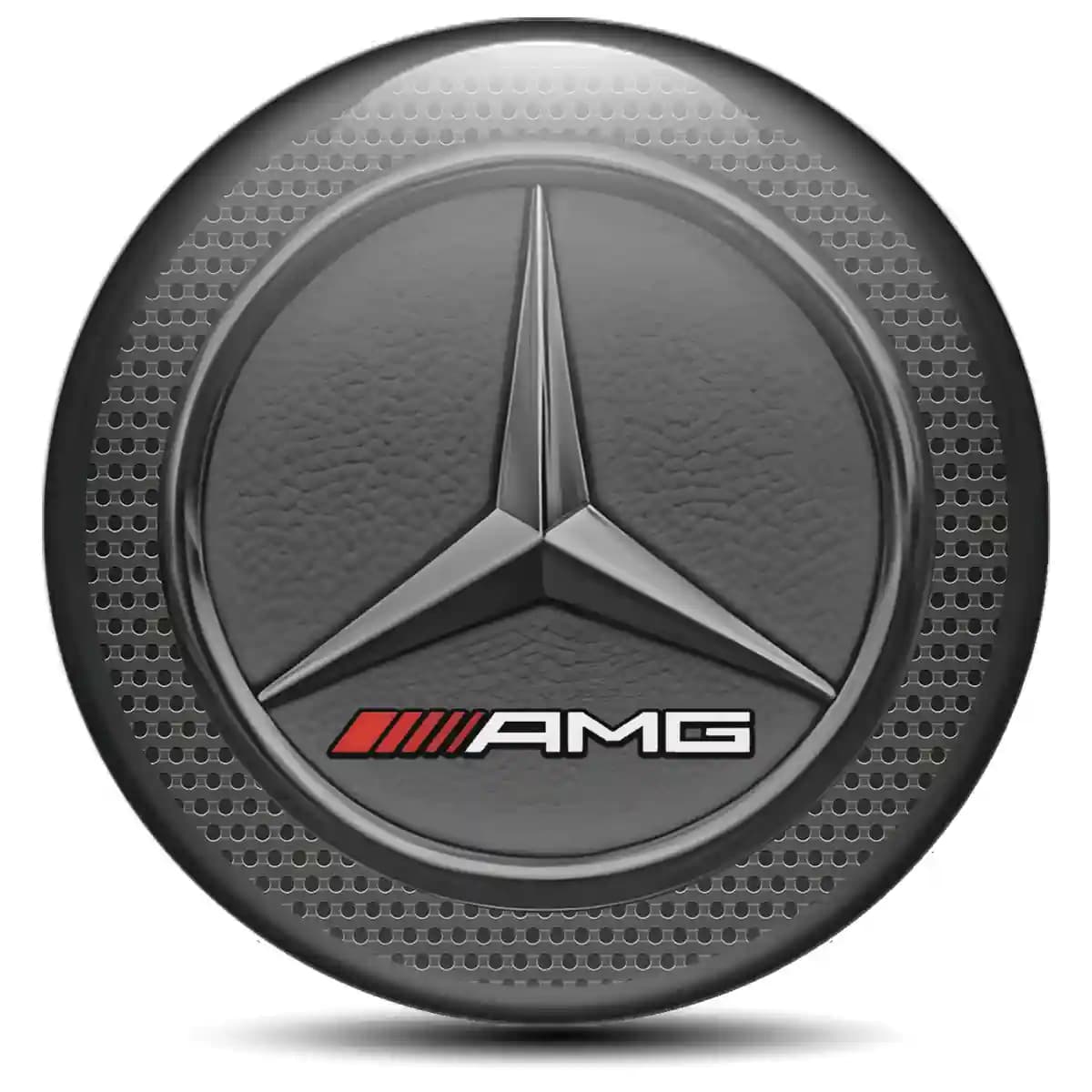 Mercedes AMG Domed Emblem Self-Adhesive Stylish Design