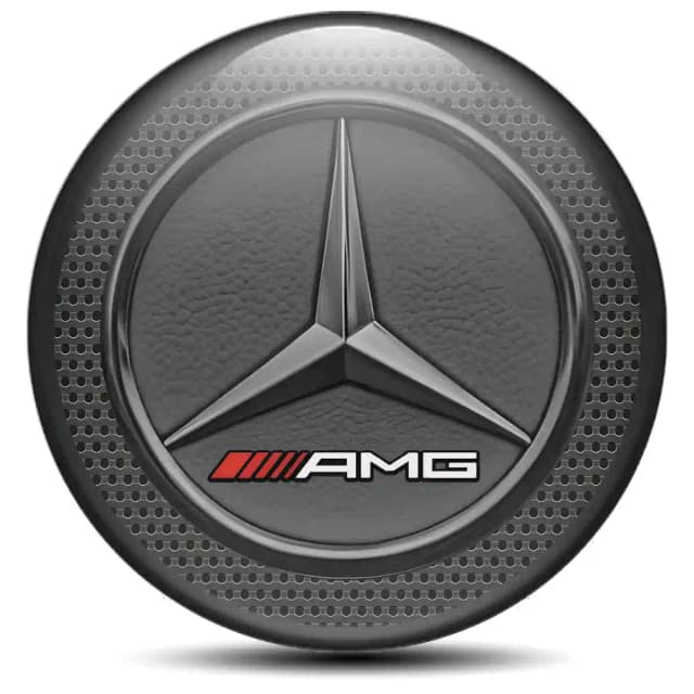 Mercedes AMG Domed Emblem Self-Adhesive Stylish Design
