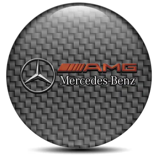 Mercedes AMG Domed Sticker Self-Adhesive High Quality