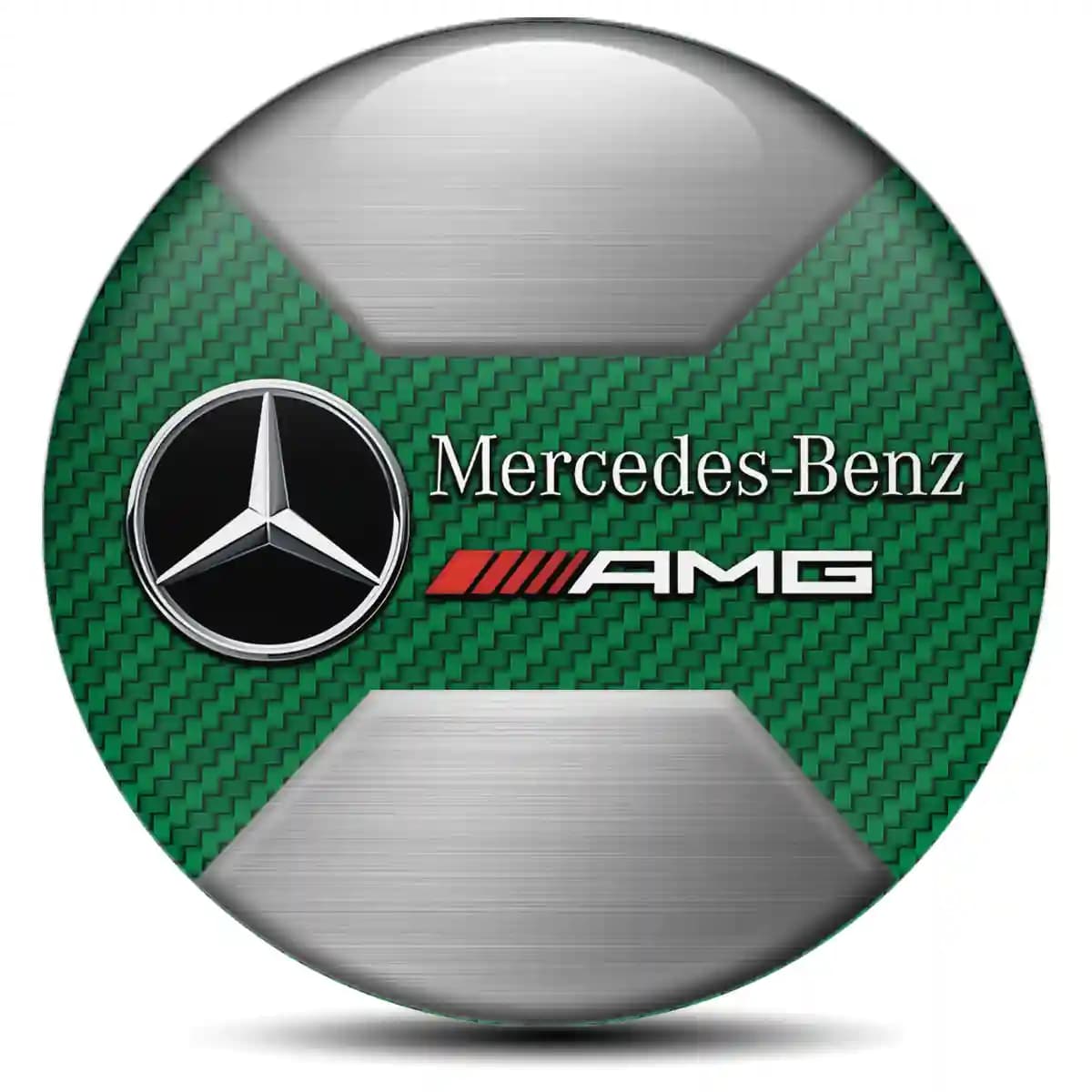 Mercedes AMG Domed Sticker Self-Adhesive Luxury Edition