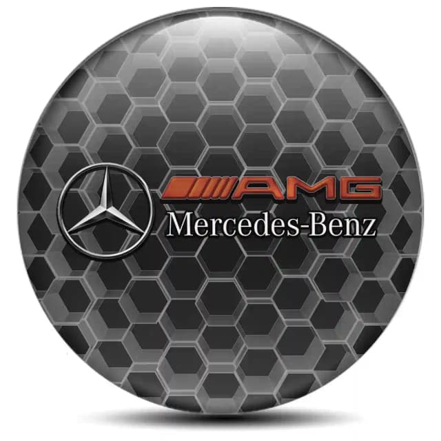 Mercedes AMG Domed Sticker Self-Adhesive Stylish Design