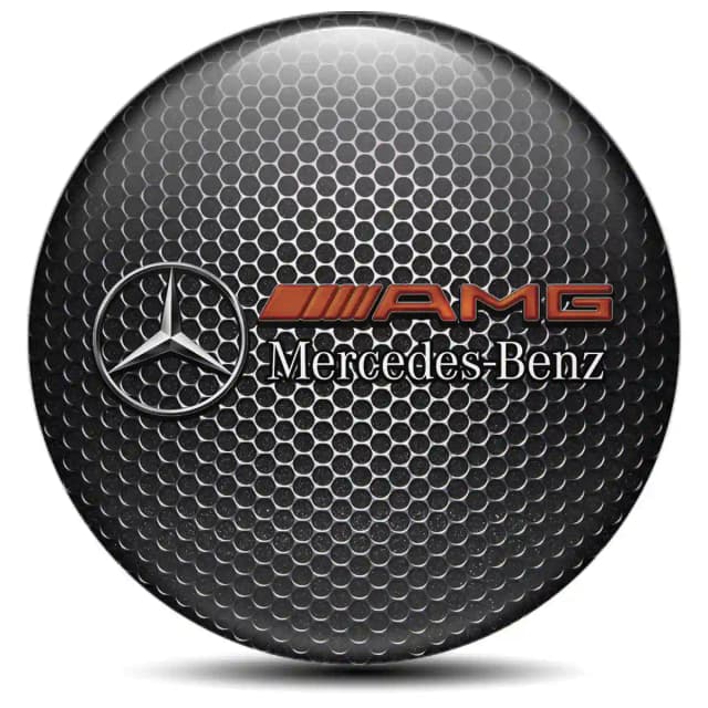Mercedes AMG Domed Sticker Self-Adhesive Tuning Car