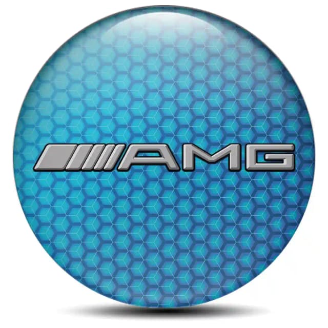 Mercedes AMG Emblem Center Hub Cap Self-Adhesive Premium Resin